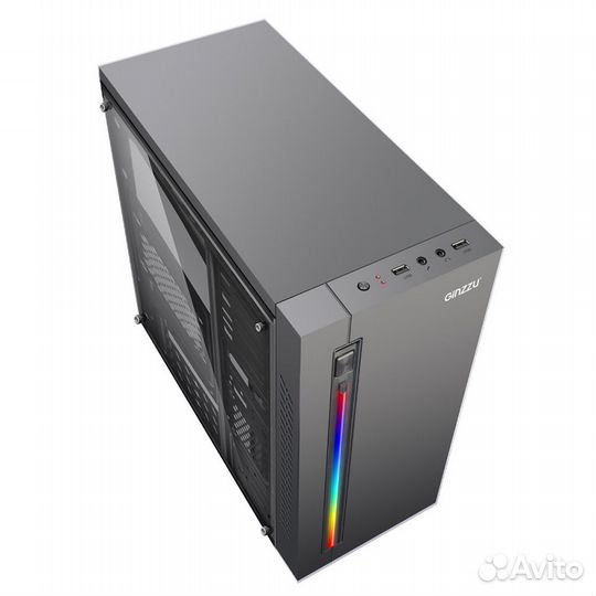 Новый корпус Ginzzu D370 RGB Window Гарантия