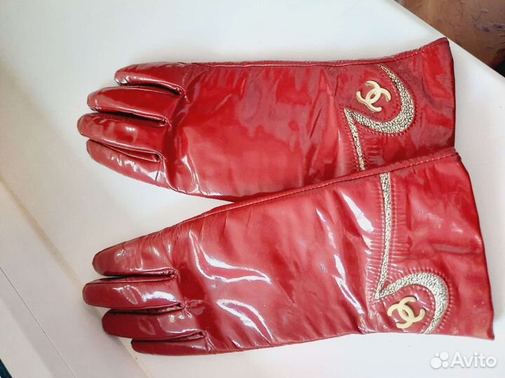 Перчатки женские кожаные