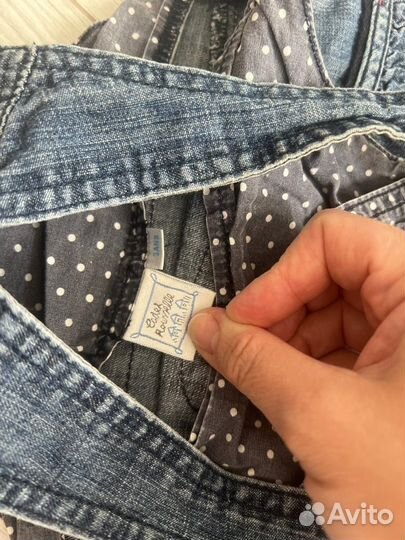 Джинсовый сарафан для девочки 98