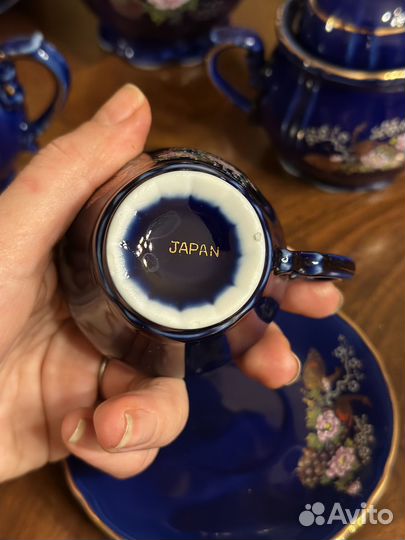 Сервиз кофейный японский СССР Павлин