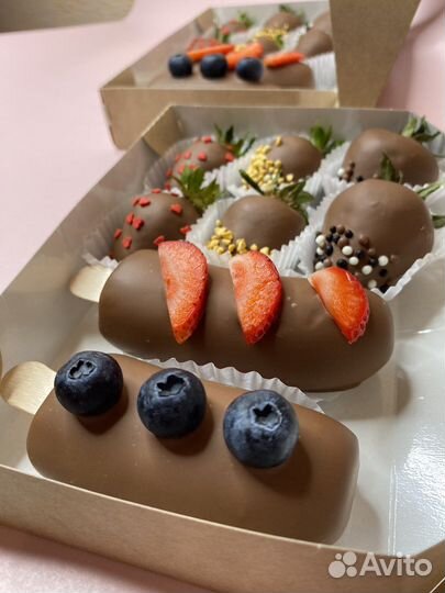 Клубника в шоколаде набор подарок