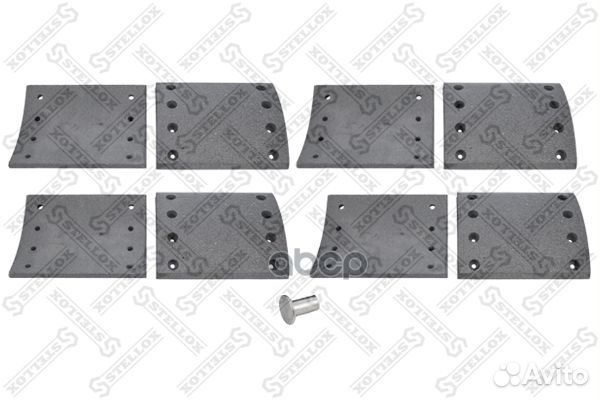 85-01080-SX накладки торм.с заклепк.1-рем19902