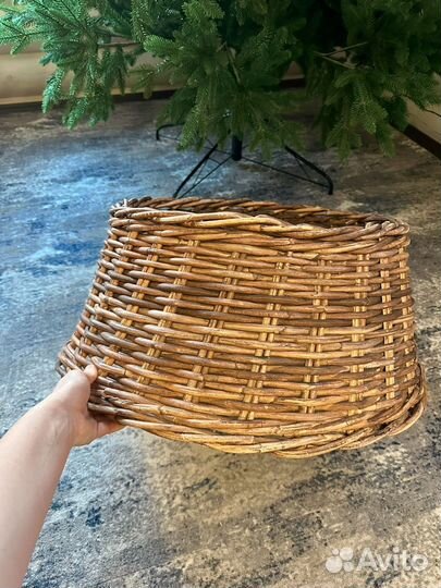 Корзина юбка для елки из ротанга