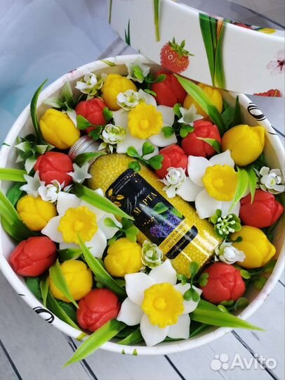 Букет мыльных тюльпанов, ручной работы