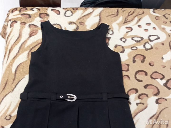 Сарафан для девочки в школу черный