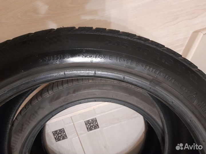 Continental WinterContact TS 860S SSR 245/40 R19 и 275/35 R19 100V