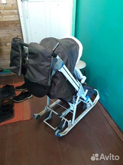 Детские санки коляска