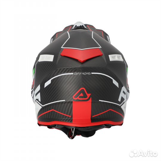 New Шлем Acerbis Steel Carbon black/red V24