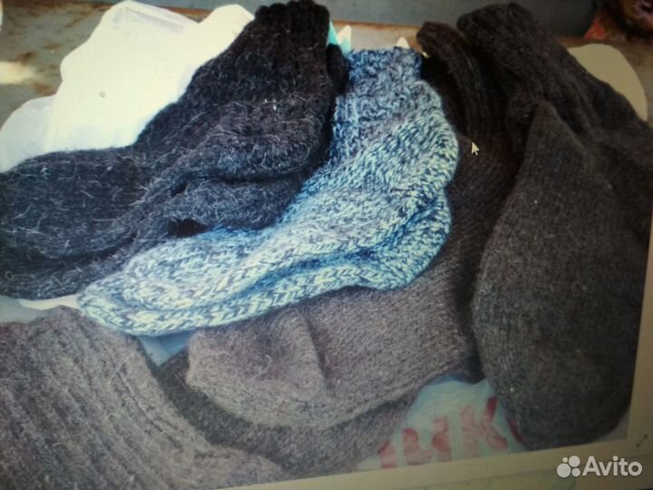 Носки шерсть ручная вязка
