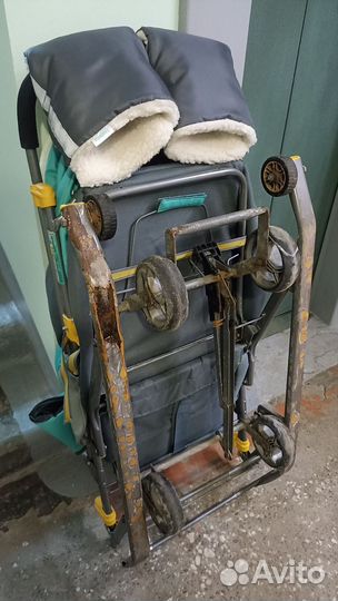 Детские санки коляска бу Nika