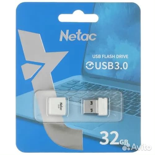 Флешка USB Netac U116 32гб USB 3.0 белый (NT03U11