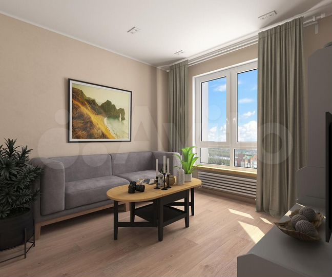 3-к. квартира, 53,7 м², 6/25 эт.