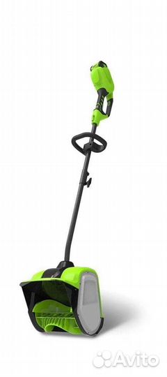 Снегоуборщик Greenworks, снегочист, шнек, лопата