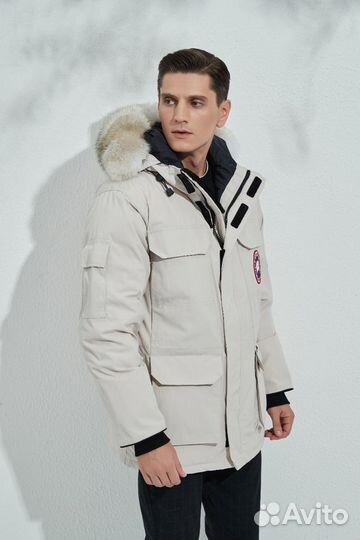 Пуховик canada goose expeditin Beige