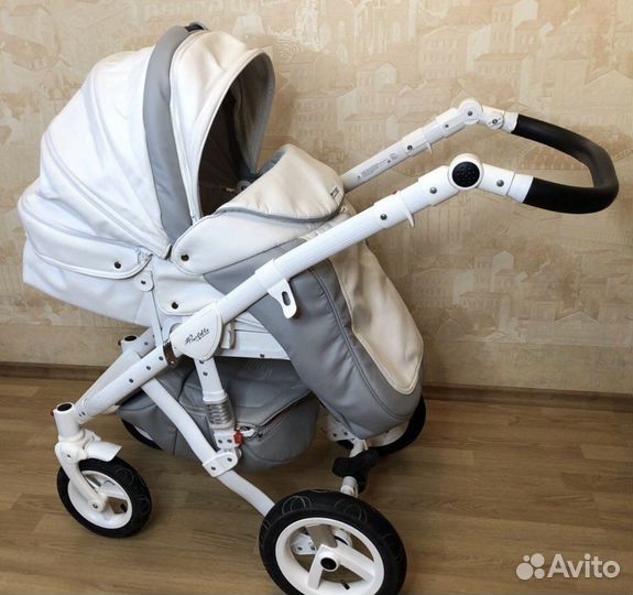 Коляска 2 В 1 adamex barletta carbon 100 экокожа