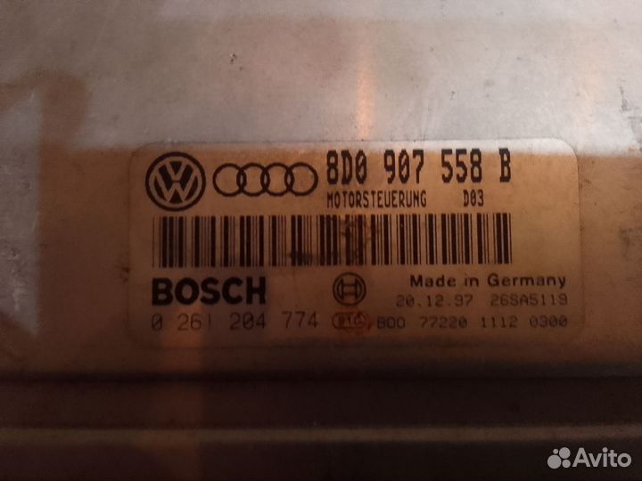 Блок управления двс Эбу Audi A4 B5 1.8 ADR