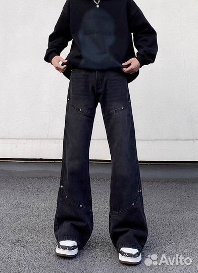 Джинсы Клеш Amiri Jaded Type