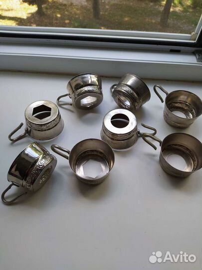 Подстаканники мельхиор СССР