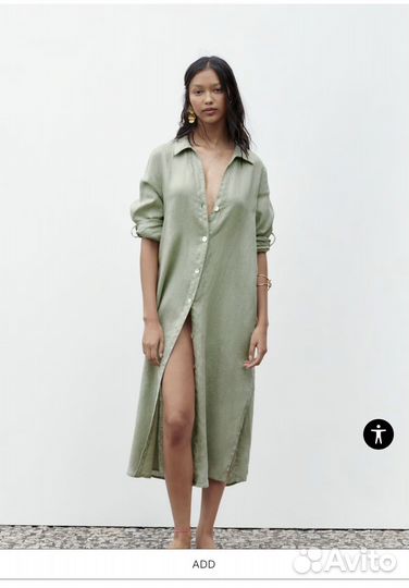 Платье Zara лен