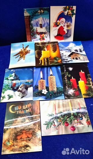 Объемные открытки 50х 60х г Перламутровые