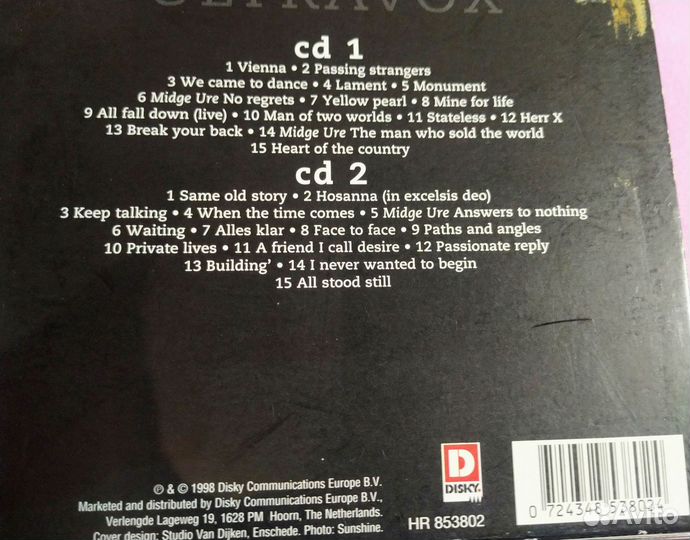 Ultravox Original Gold 2cd