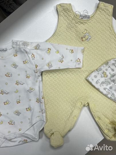 Kissy kissy боди комлект 0-3 месяца