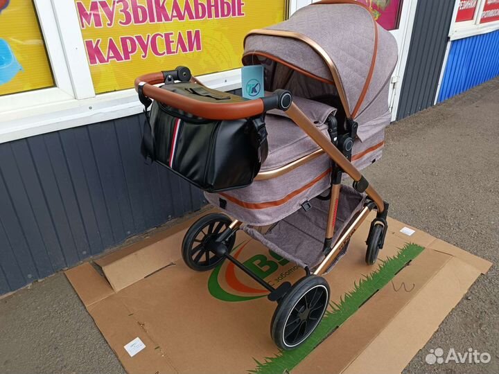 Коляска 11 кг трансформер 3 в 1 с автокреслом