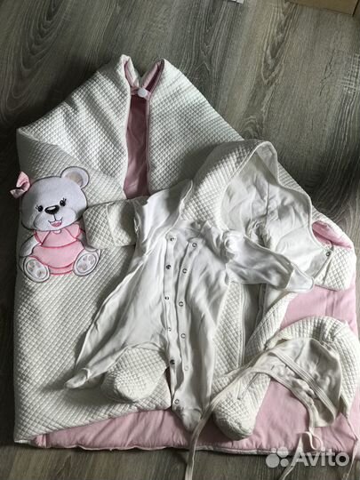 Комплект на выписку летний для девочки