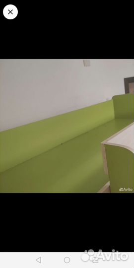 Кровать чердак со столом и шкафом бу