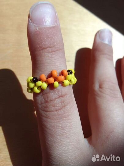 Кольцо из бисера