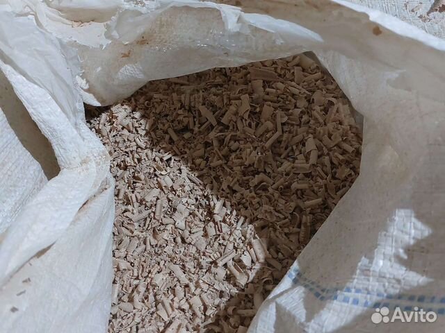 Опилки стружка сухая в мешках