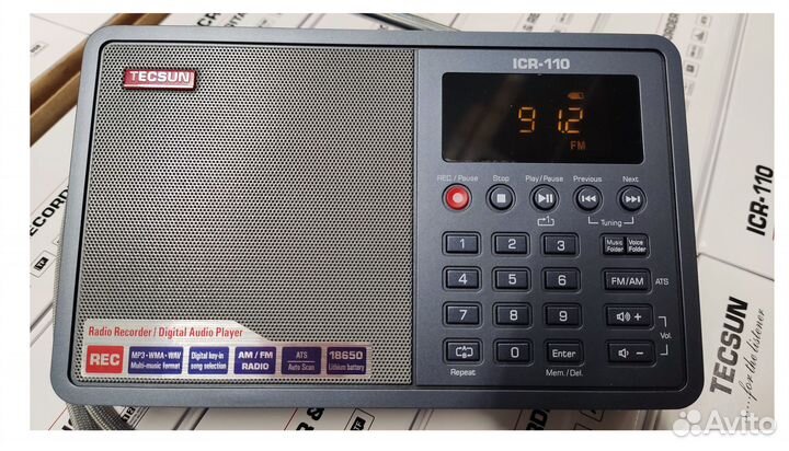 Радиоприемник с mp3 Tecsun ICR-110 export version