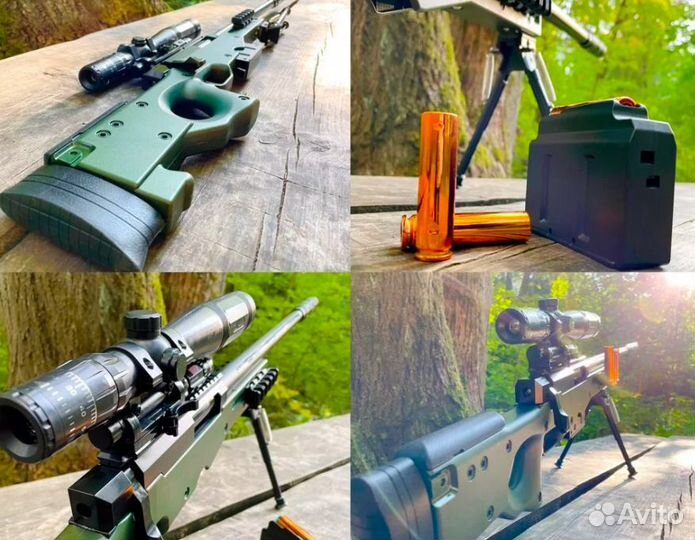 Игрушечная снайперская винтовка AWM, бластер