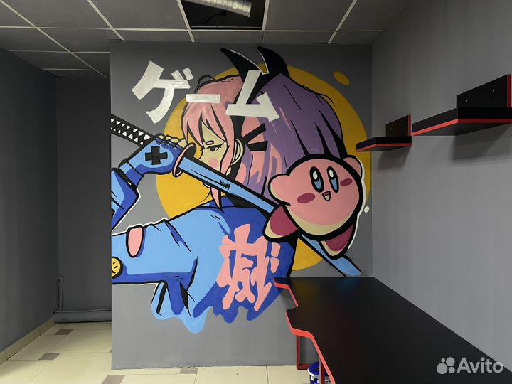 Роспись стен Граффити Художник Аэрография Барнаул