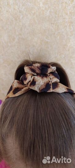 Резинка для волос ручной работы, цвет Леопардовый