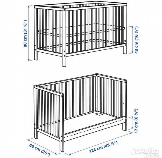 Кроватка для новорожденных Икеа