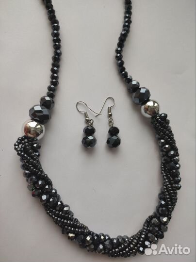 Комплект колье и серьги