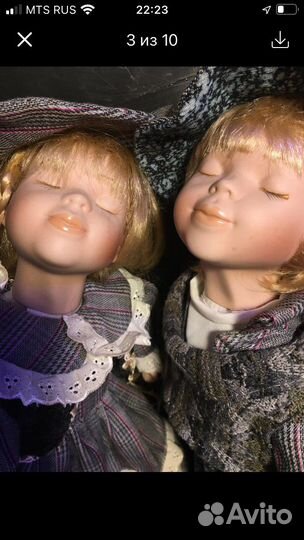 Коллекционные куклы.Сладкая парочка