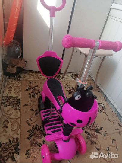 Самокат с ручкой