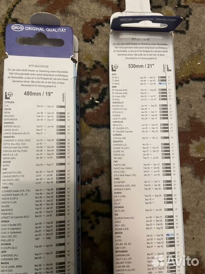 Щетки дворников