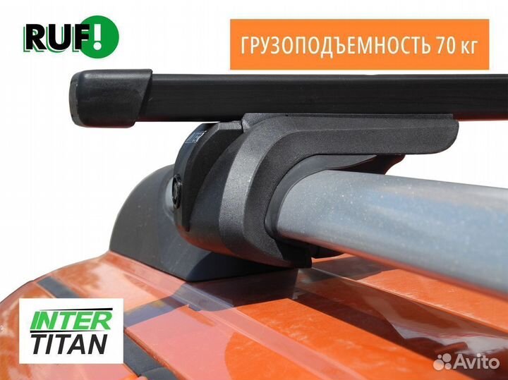 Багажник на рейлинги Jeep inter titan Квадрат