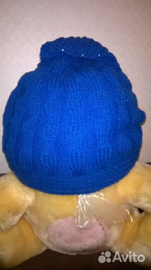 Шапки. Спортивная Термит. Синяя шерсть 2хсл. Новые