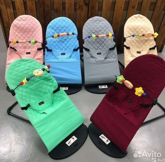 Шезлонг детский от рождения (выбор цвета)