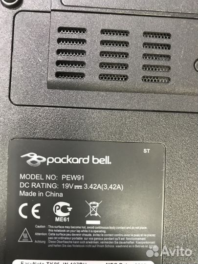 Packard Bell PEW 91 i5+ssd+гарантия