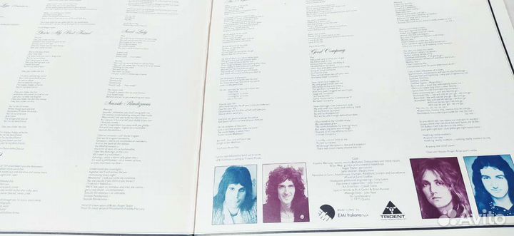 Queen Anight AT the opera LP Made in Italy