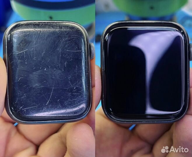 Полировка дисплея Apple Watch (без разбора)