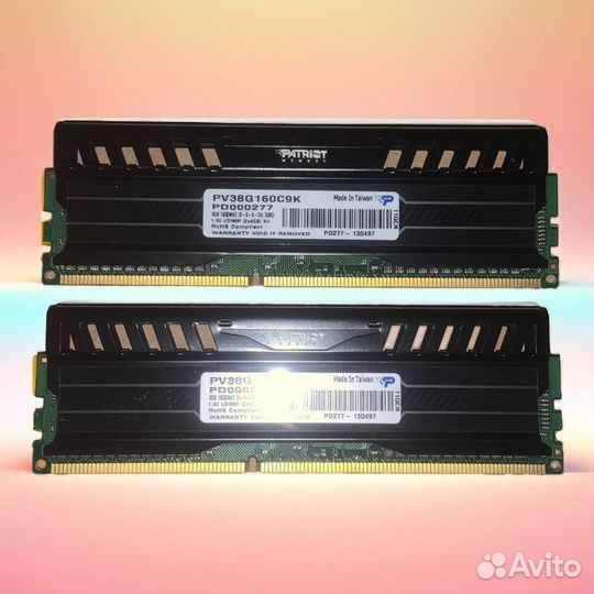 Оперативная память DDR3 Patriot 16gb 1600 Mhz