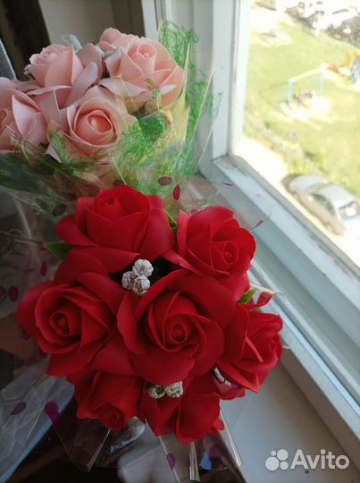 Мыльные розы букеты