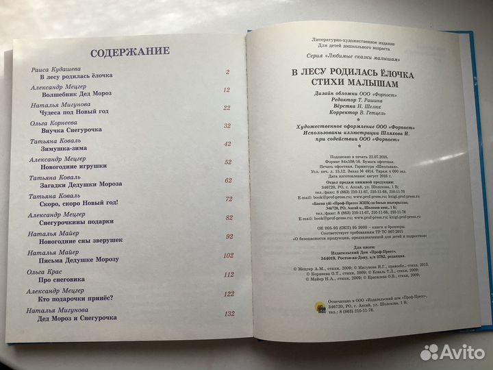 Книга детская новогодняя