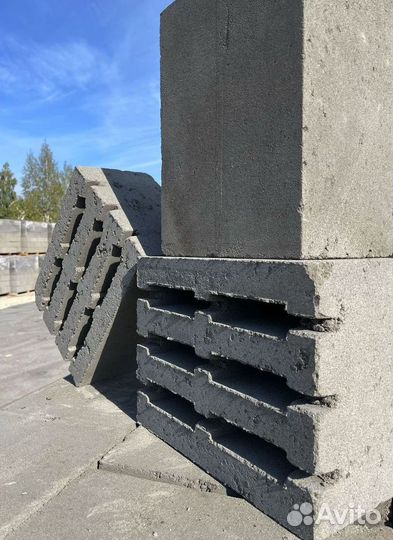 Блоки керамзитобетонные 190х290х390